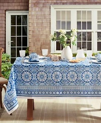 Vietri Medallion Blue Block Print Collection