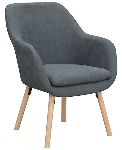 Convenience Concepts 25.25" Faux Linen Charlotte Wingback Accent Armchair