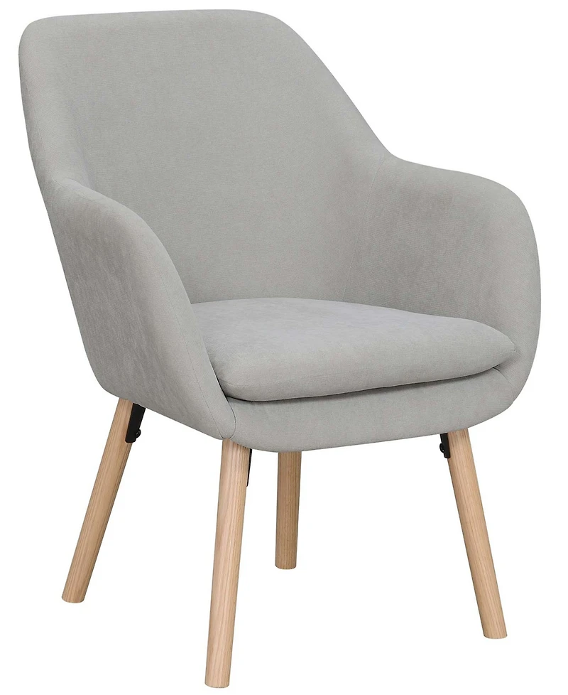 Convenience Concepts 25.25" Faux Linen Charlotte Wingback Accent Armchair