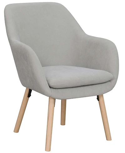 Convenience Concepts 25.25" Faux Linen Charlotte Wingback Accent Armchair