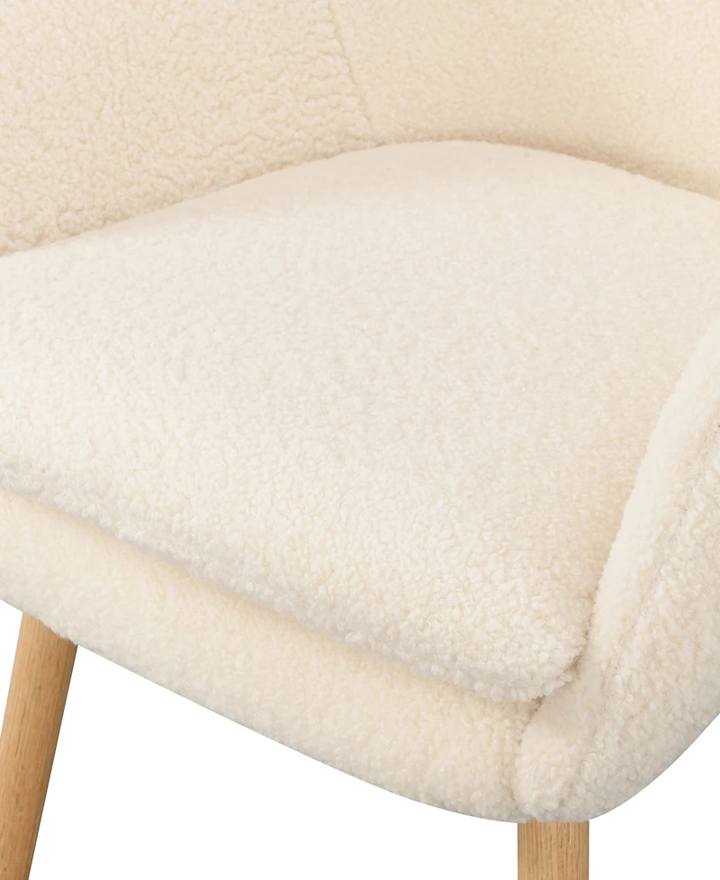 Convenience Concepts 25.25" Sherpa Charlotte Sherpa Accent Chair