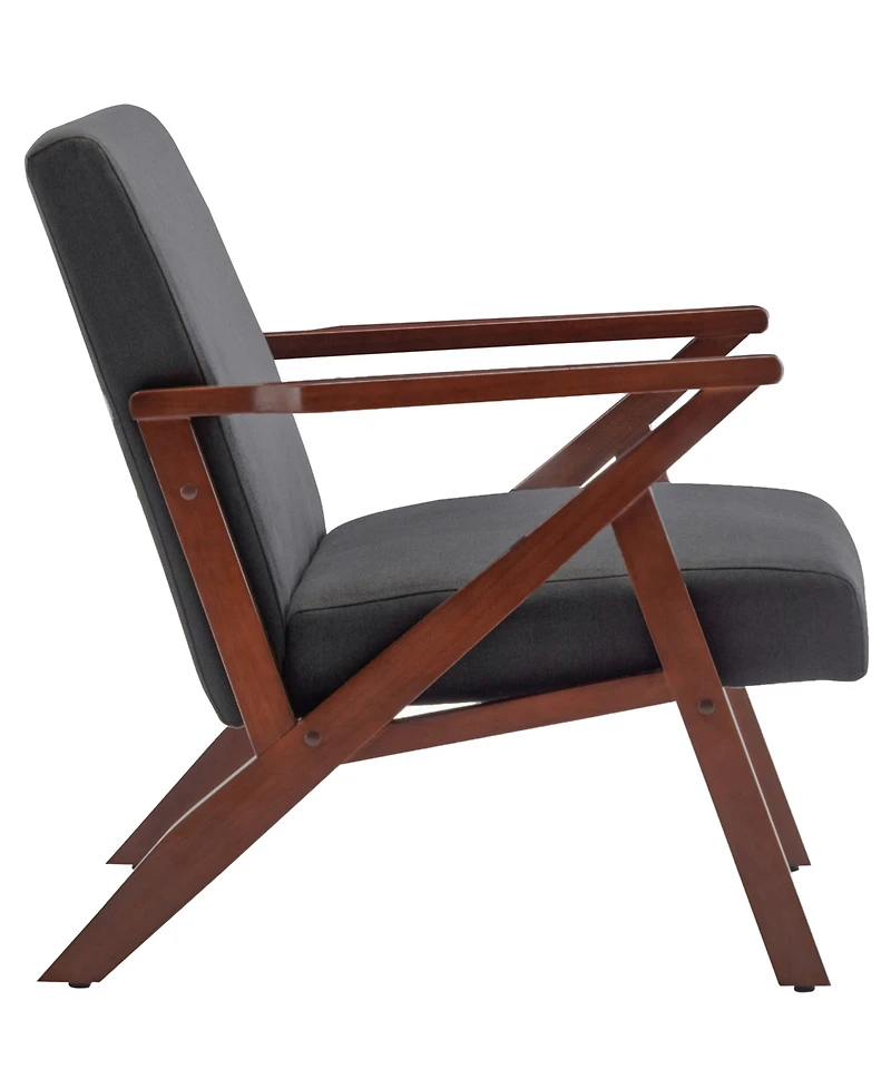Convenience Concepts 28.5" Polyester Cliff Mid-Century Modern Accent Armchair