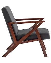 Convenience Concepts 28.5" Polyester Cliff Mid-Century Modern Accent Armchair