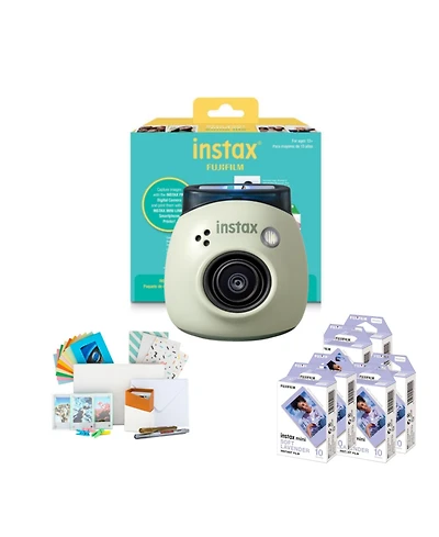Fujifilm Instax Green Pal Link 2 Camera & Printer with Lavender Film (6 Pack)