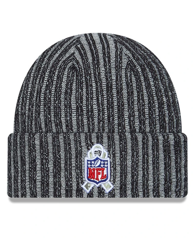 Men's New Era Black New York Giants 2023 Salute To Service Cuffed Knit Hat