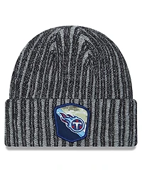 Men's New Era Black Tennessee Titans 2023 Salute To Service Cuffed Knit Hat