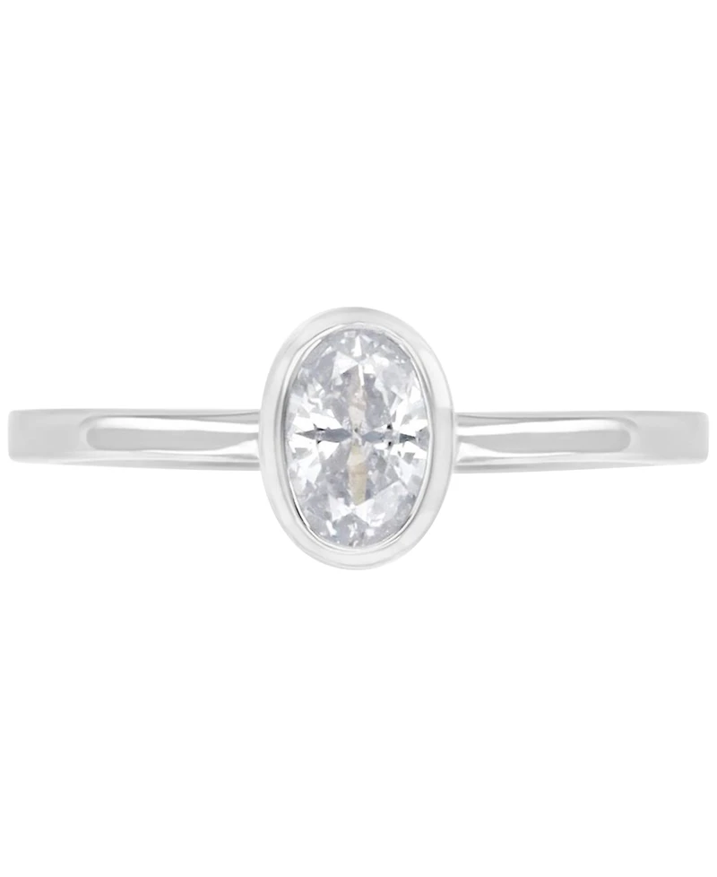 4-Pc. Set Cubic Zirconia Mixed-Cut Bezel & Claw Stack Rings