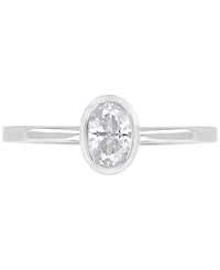 4-Pc. Set Cubic Zirconia Mixed-Cut Bezel & Claw Stack Rings