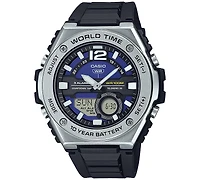 Casio Men's Analog Digital Black Resin Strap Watch 51mm, MWQ100-2AV