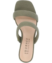 Journee Collection Women's Aniko Tru Comfort Double Strap Block Heel Sandals