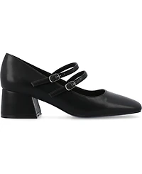 Journee Collection Women's Nally Double Strap Mary Jane Pumps