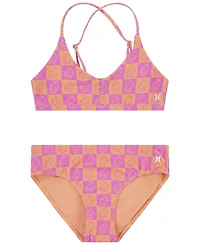 Hurley Big Girls 25th Anniversary Bikini Set