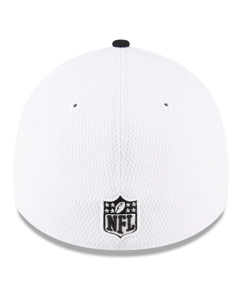 Men's New Era White, Black San Francisco 49ers Super Bowl Lviii Sideline 39THIRTY Flex Fit Hat