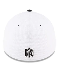 Men's New Era White, Black San Francisco 49ers Super Bowl Lviii Sideline 39THIRTY Flex Fit Hat