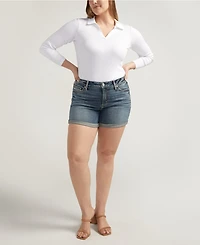 Silver Jeans Co. Plus Suki Mid Rise Curvy Fit Shorts