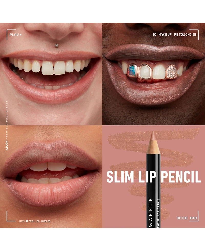 Nyx Professional Makeup Slim Lip Pencil Creamy Long-Lasting Liner