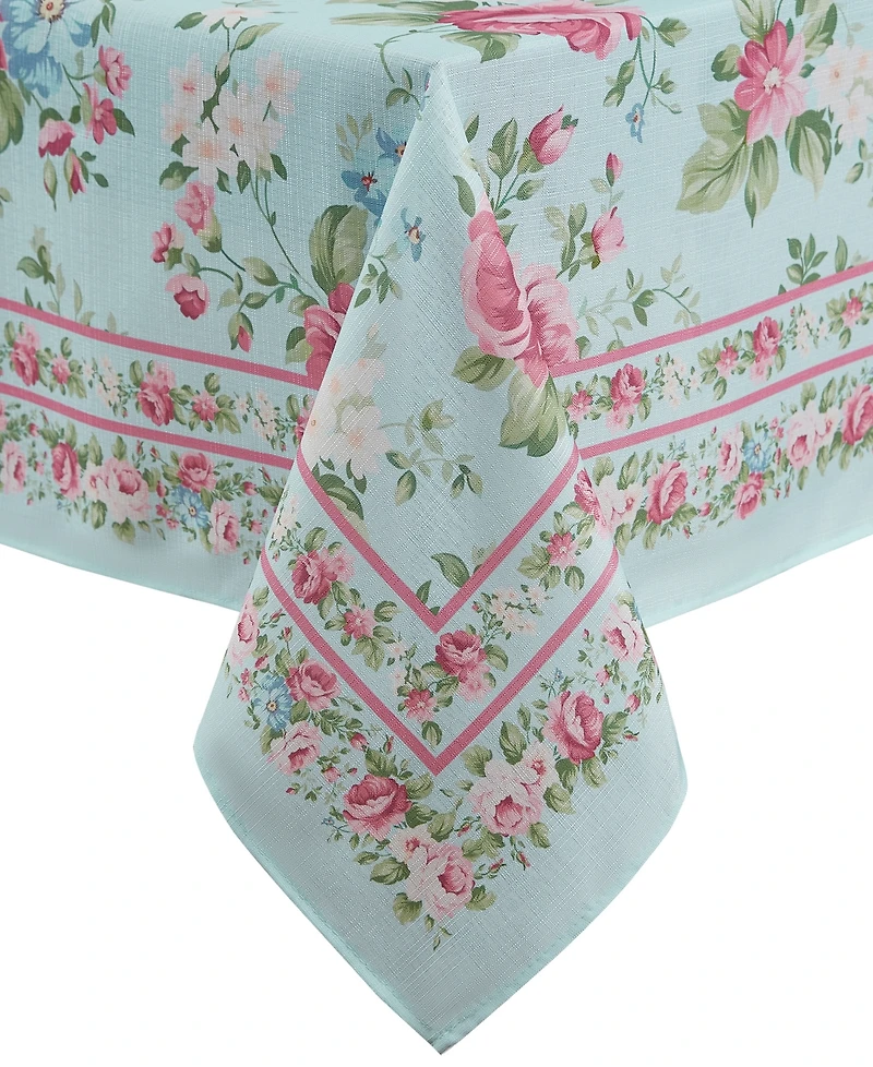 Vintage-Like Floral Garden Tablecloth, 52" x 70" Rectangle