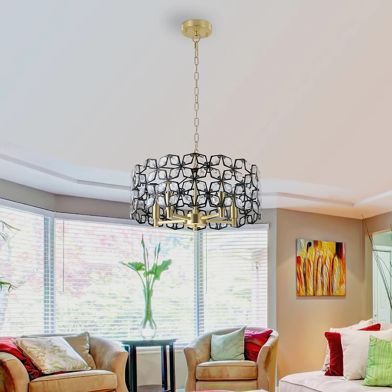 Streamdale Crystal Chandelier Luxury Living Room Lighting