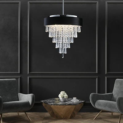 Streamdale Crystal Chandelier Round Luxury Lamp