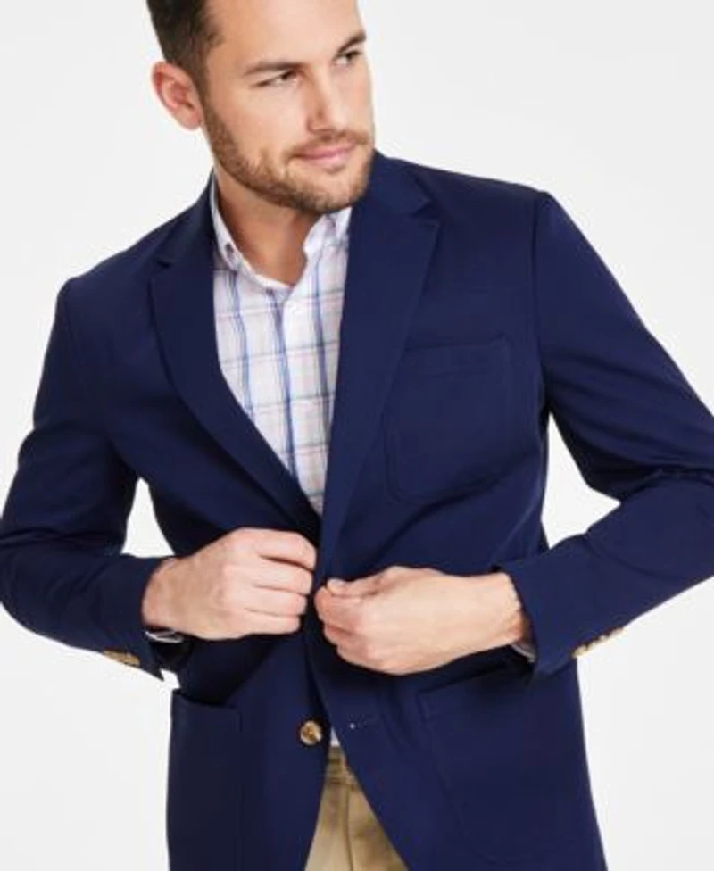 Club Room Mens Unstructured Blazer Quincy Plaid Shirt Four Way Stretch Pants Created For Macys