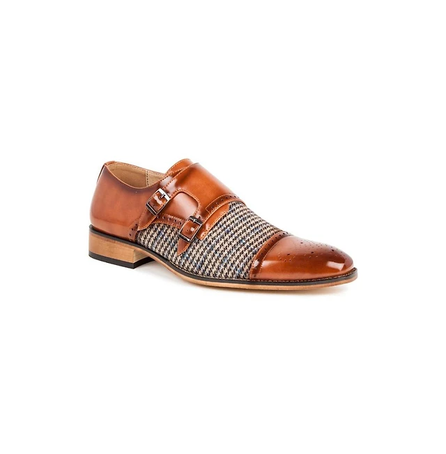 chinese dress ladies STACY ADAMS Men's Gordon Cap Toe Double Monk Strap Loafer