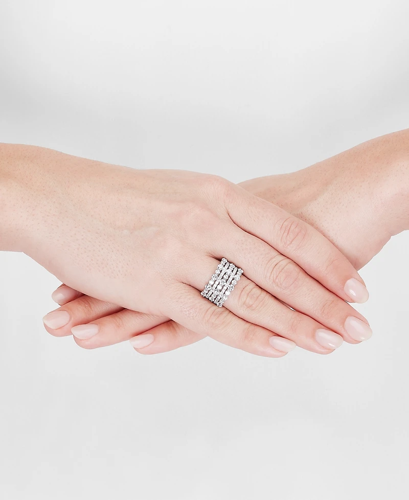 Diamond Multi-row Band (2-1/2 ct. t.w.) in 14k White Gold