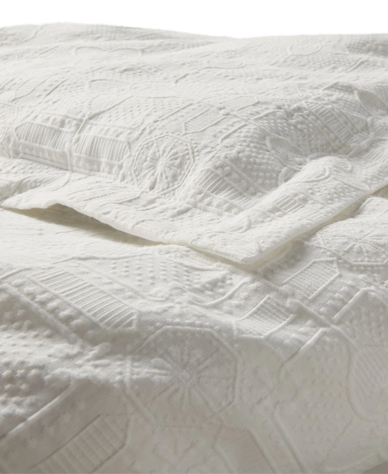 Lauren Ralph Sascha Textured Medallion Duvet Cover Set, Full/Queen