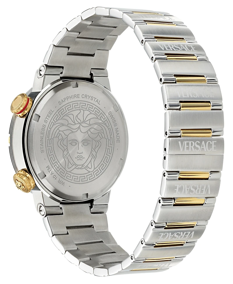 Versace Men's Swiss Two-Tone Stainless Steel Bracelet Watch 43mm