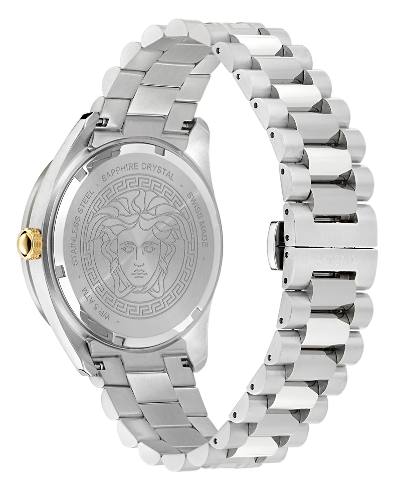 Versace Men's Swiss Stainless Steel Bracelet Watch 42mm