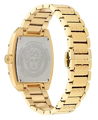 Versace Women's Swiss Gold Ion-Plated Stainless Steel Bracelet Watch 45x36mm