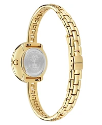 Versace Women's Swiss Gold Ion Plated Stainless Steel Bangle Bracelet Watch 28mm