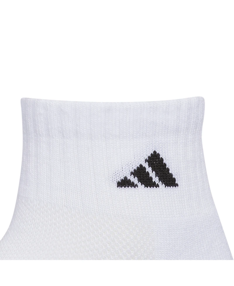 adidas Boys Youth Athletic Cushioned Quarter Socks, Pack of 6