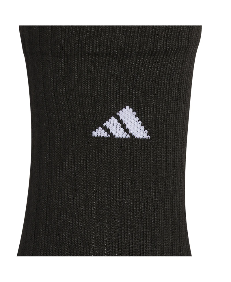 adidas Boys Youth Athletic Cushioned Crew Socks, Pack of 6