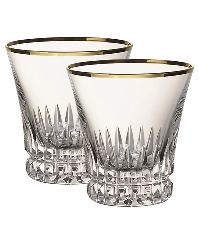 Villeroy & Boch Grand Royal Gold-Tone Old Fashioned Glasses, Pair of 2