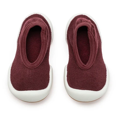 Infant Girl Breathable Washable Non-Slip Sock Shoes Flat-Plum
