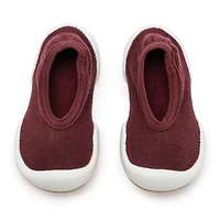 Infant Girl Breathable Washable Non-Slip Sock Shoes Flat-Plum
