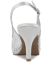 Jones New York Women's Breena Embellished Peep Toe Slingback Pumps