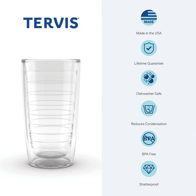 Tervis Wildflower Crystal Collection Made in Usa Double Walled Insulated Tumbler Travel Cup Keeps Drinks Cold & Hot, 16oz - 4pk, Assorted