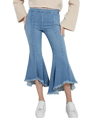 Guess Women'S Sofia 1981 Fringe-Trim Flare Jeans