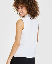 Kasper Women's Sleeveless Tie-Neck Top