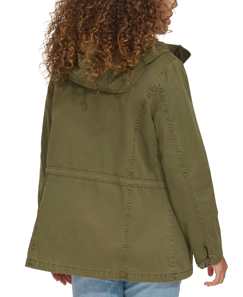 Levi's Women's Lightweight Washed Cotton Military Jacket