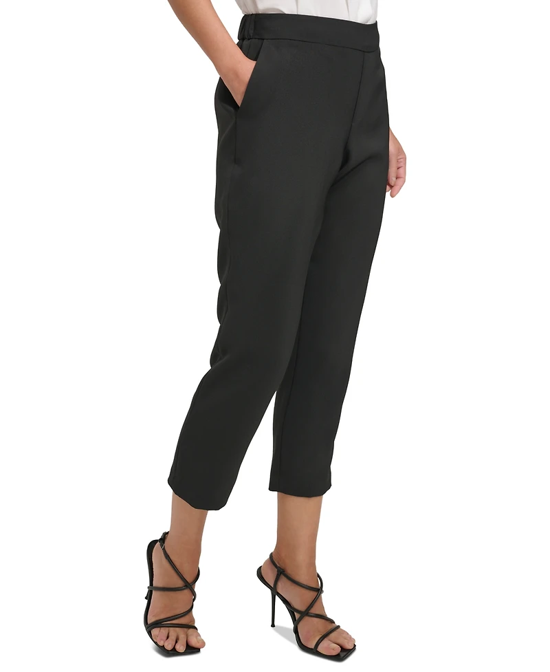 Dkny Women's Mid-Rise Pull-On Cropped Pants, Regular & Petite