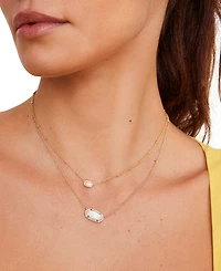 Kendra Scott Boxed Mini Elisa Gold-Tone Pendant Necklace, 15" + 4" extender