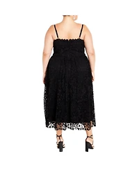 City Chic Women's Scarlet Lace Dress