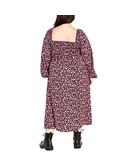 City Chic Women's Jessie Print Dress