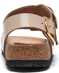 Birkenstock Women's Milano Big Buckle High Shine Natural Leather Patent Sandals from Finish Line
