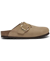 Birkenstock Women's Boston Big Buckle Nubuck Leather Clogs from Finish Line
