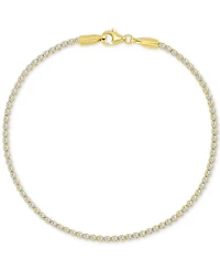 Cubic Zirconia Tennis Bracelet 10k Gold