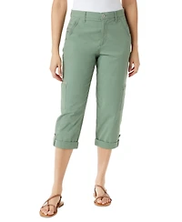 Gloria Vanderbilt Women's Adjustable-Hem Cargo Capri Pants
