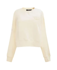 Women's Pro Standard Cream Nashville Predators Neutral Pullover Sweatshirt